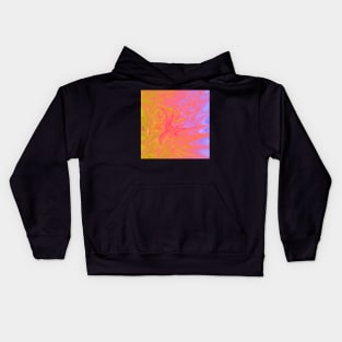 rainbow ripples of life Kids Hoodie